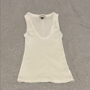 Universal Thread Cream Fitted Sleeveless Tank Top